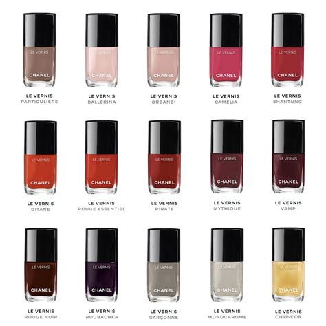 chanel nail colours 2015|chanel nail polish colour chart.